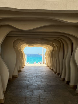 tunnel to beach