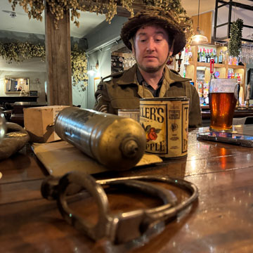 Steve in army uniform