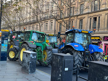 tractor protest