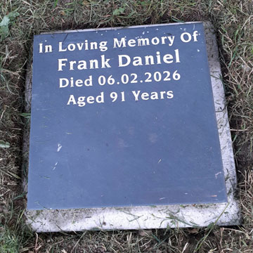 cremation plaque