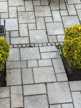 patio before