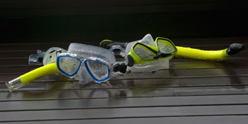 snorkelling gear