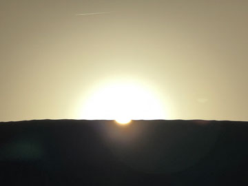sunrise over the dunes