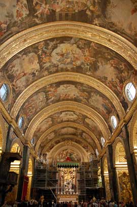 barrel vaulted ceiling